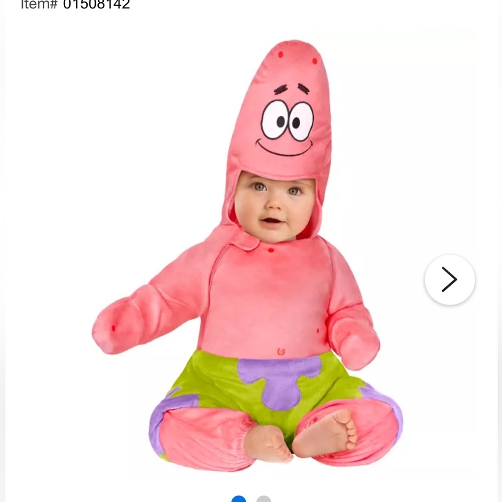 Patrick Star costume infant baby toddler 2t